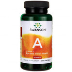 Swanson A, vitamina A 10000 UI, 250 capsule gel