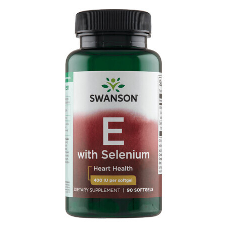 Swanson E con selenio, vitamina E e selenio, 90 capsule