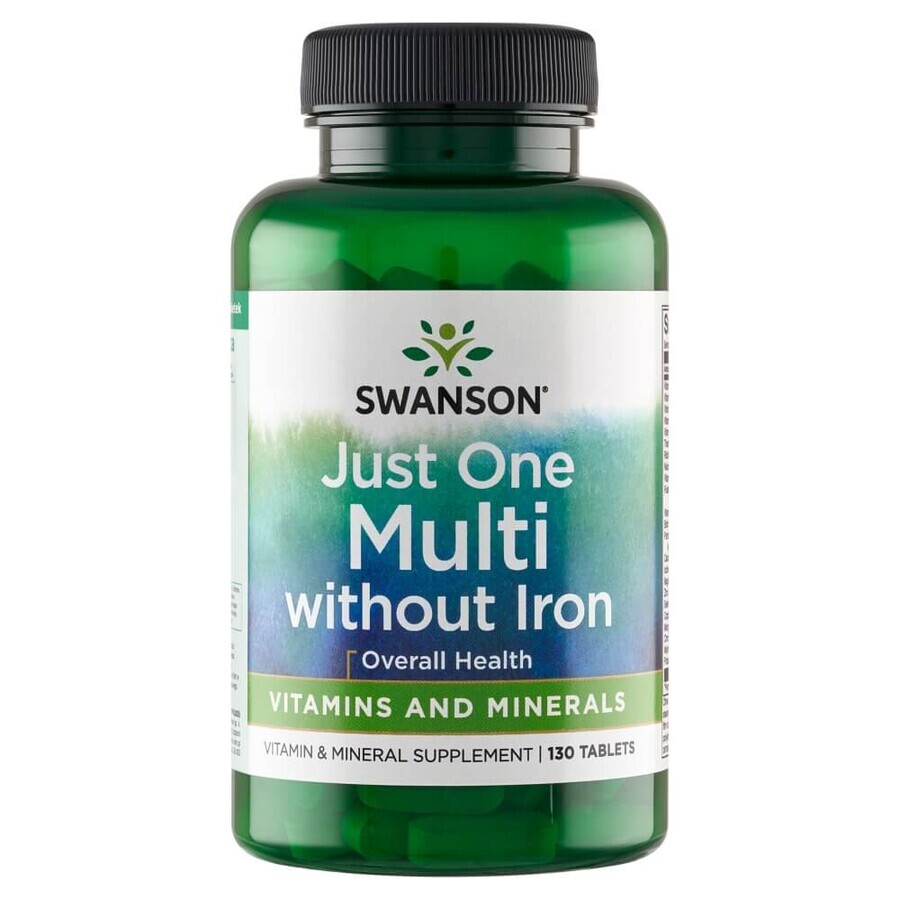 Swanson Century Formula Multi Iron Free, Iron Free Multivitamin, 130 Tablets