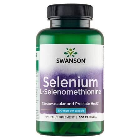 Swanson Selenium, seleniu 100 µg, 300 capsule