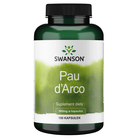 Swanson Pau D'Arco, lapacho, 100 capsule