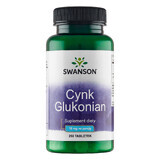 Swanson Zinc 15 mg, gluconat de zinc, 250 comprimate