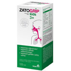 ZatoGrip Kids 3+, sirop pentru copii, aromă de zmeură, 120 ml