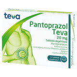 Pantoprazol Teva 20 mg, 14 comprimate gastrointestinale