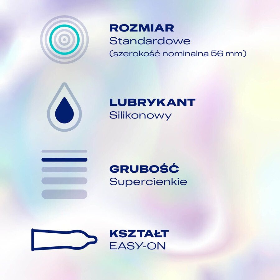 Durex Invisible, preservativi ultrasottili, 3 pezzi