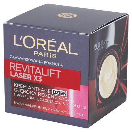 L'oreal Revitalift Laser X3, Anti-age 40+ cremă, regenerare intensivă, 50 ml