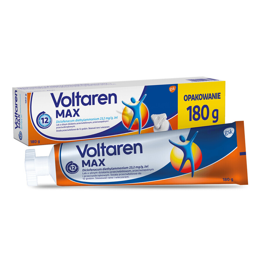 Voltaren Max 23,2 mg/g, gel, 180 g