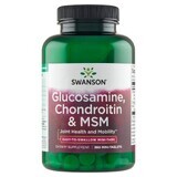 Swanson Glucosamine Chondroitin &amp; MSM, glucosamine, chondroitin and MSM, 360 mini tablets