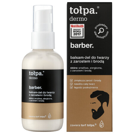 Tolpa Dermo Barber, baume-gel pour la barbe et la barbe, 75 ml