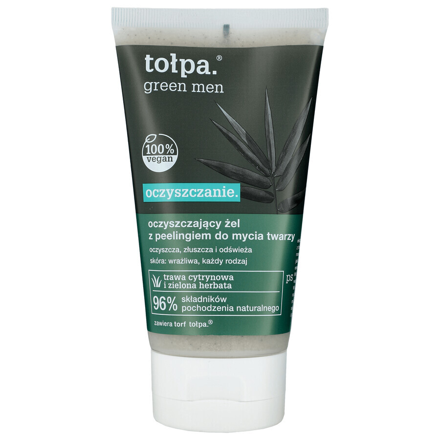 Tolpa Green, MEN, Reinigungsgel-Peeling-Gesichtswasser, 150 ml