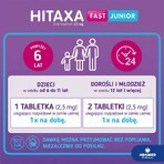 Hitaxa Fast Junior 2,5 mg, 10 comprimate cu dezintegrare orală