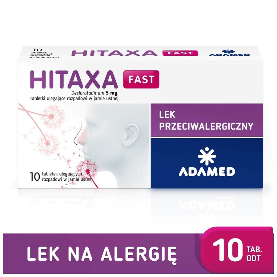 Hitaxa Fast 5 mg, 10 comprimate cu dezintegrare orală