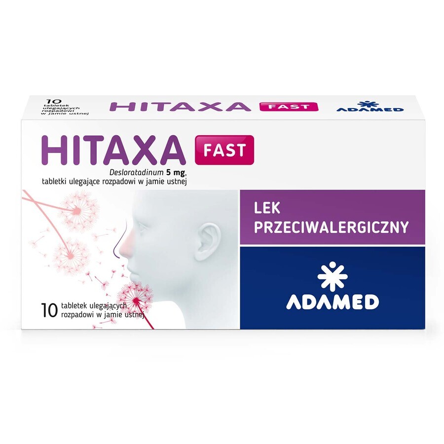 Hitaxa Fast 5 mg, 10 comprimate cu dezintegrare orală