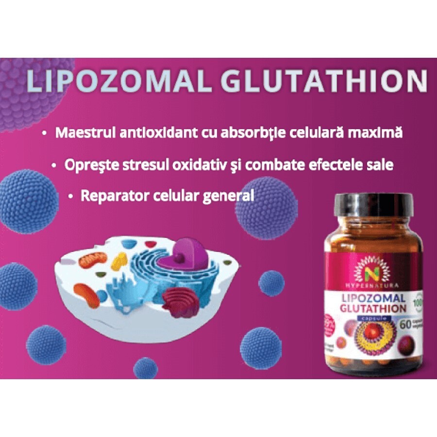 Glutathion lipozomal, 60 capsule vegetale, Hypernatura