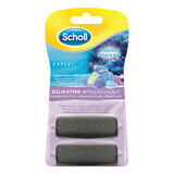 Scholl Expert Care, capete rotative schimbabile Wet &amp; Dry pentru netezire delicată cu minerale marine, 2 bucăți