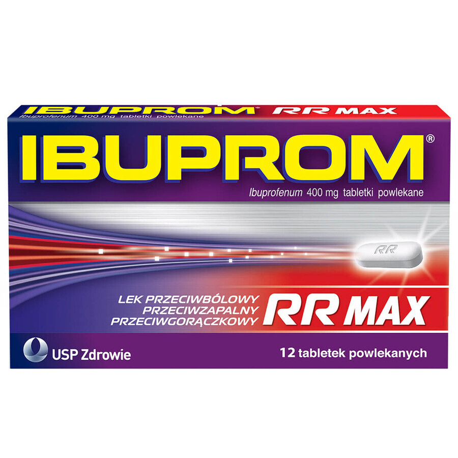 Ibuprom RR Max 400 mg, 12 comprimate filmate