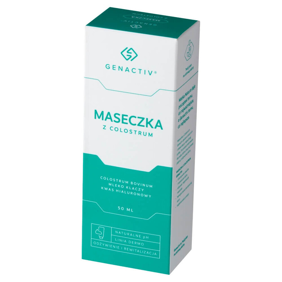 Genactiv, mască facială cu colostru, 50 ml