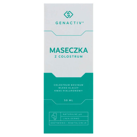 Genactiv, mască facială cu colostru, 50 ml