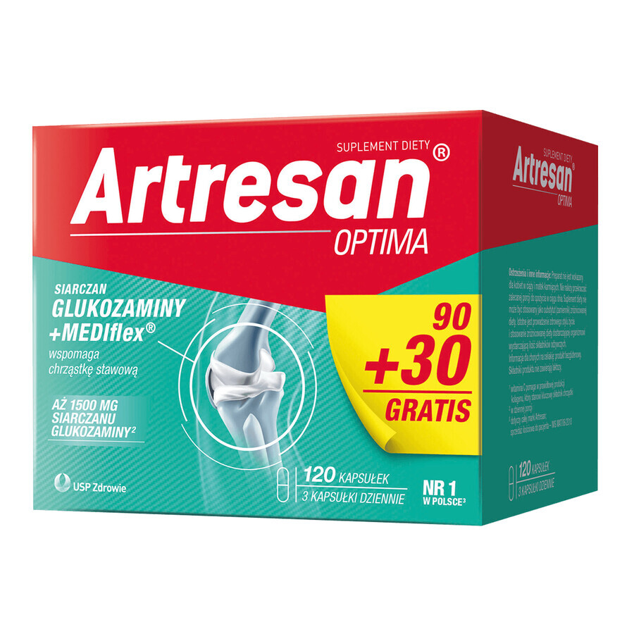 Artresan Optima, 90 capsule + 30 capsule gratuite