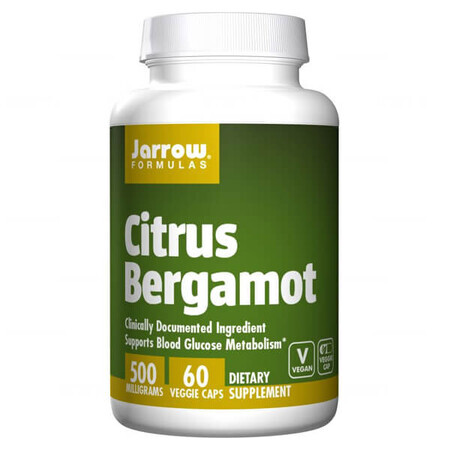 Jarrow Formulas Citrus Bergamot, portocale bergamot, 60 capsule vegetale