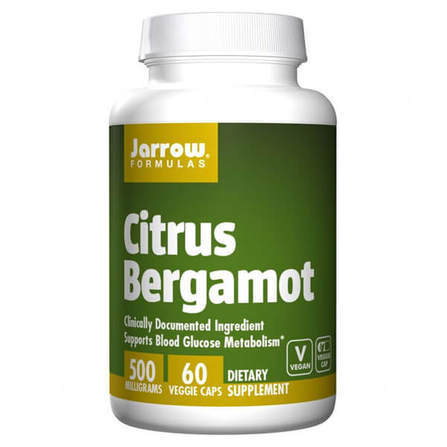 Jarrow Formulas Citrus Bergamot, portocale bergamot, 60 capsule vegetale