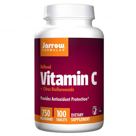 Jarrow Formulas Vitamina C tamponată + bioflavonoide citrice, 100 comprimate