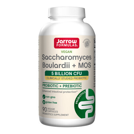 Jarrow Formulas Saccharomyces Boulardii + MOS, 90 capsule