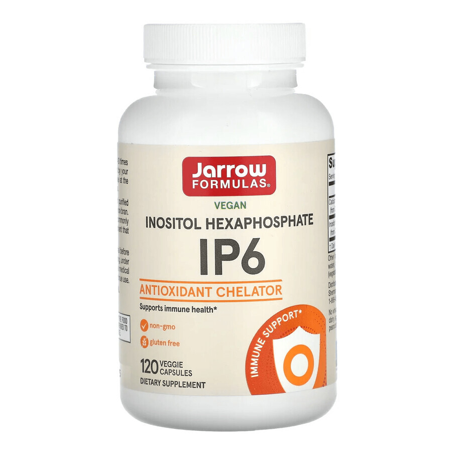 Jarrow Formulas IP6, inozitol hexafosfat 500 mg, 120 capsule vegetale