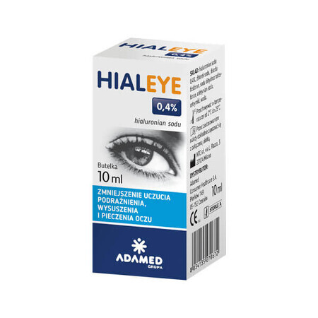 Hialeye 0,4%, collyre hydratant, 10 ml