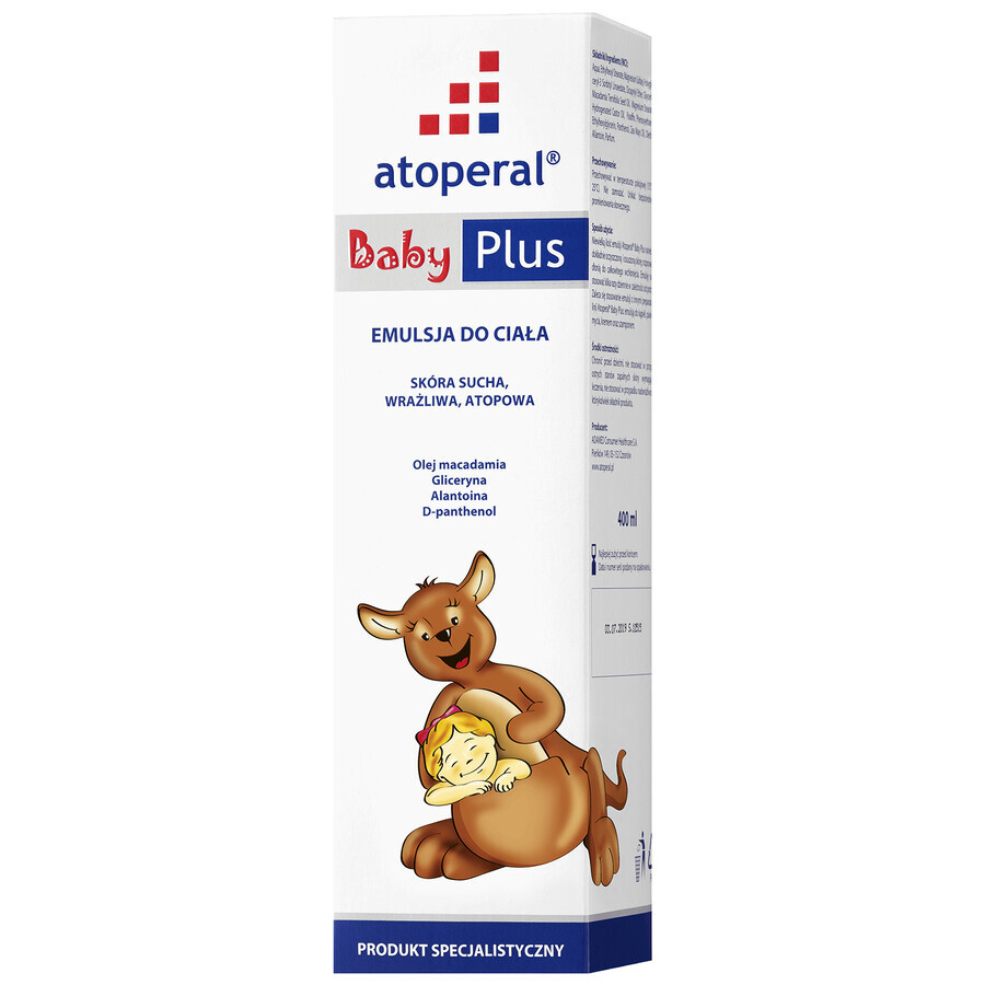 Atoperal Baby Plus, lichaamsemulsie, 400 ml