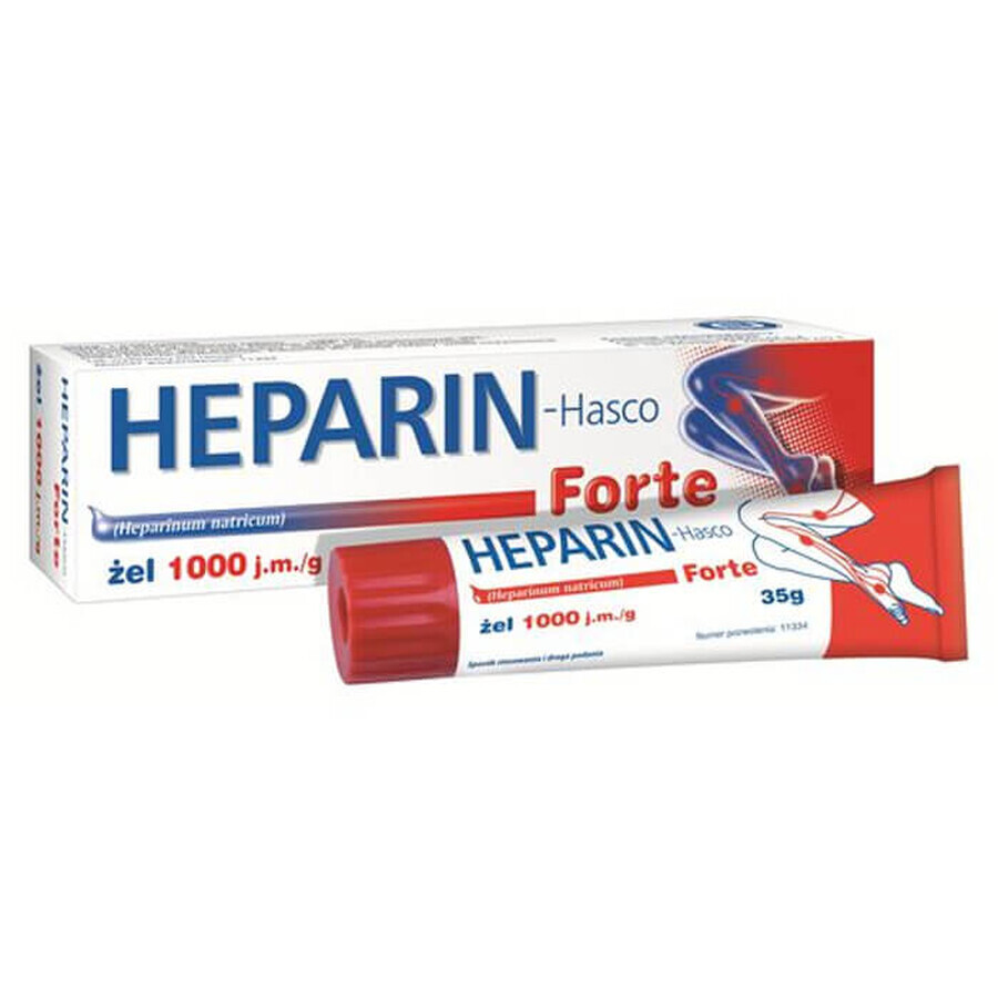 Heparină-Hasco Forte 1000 UI/g, gel, 35 g