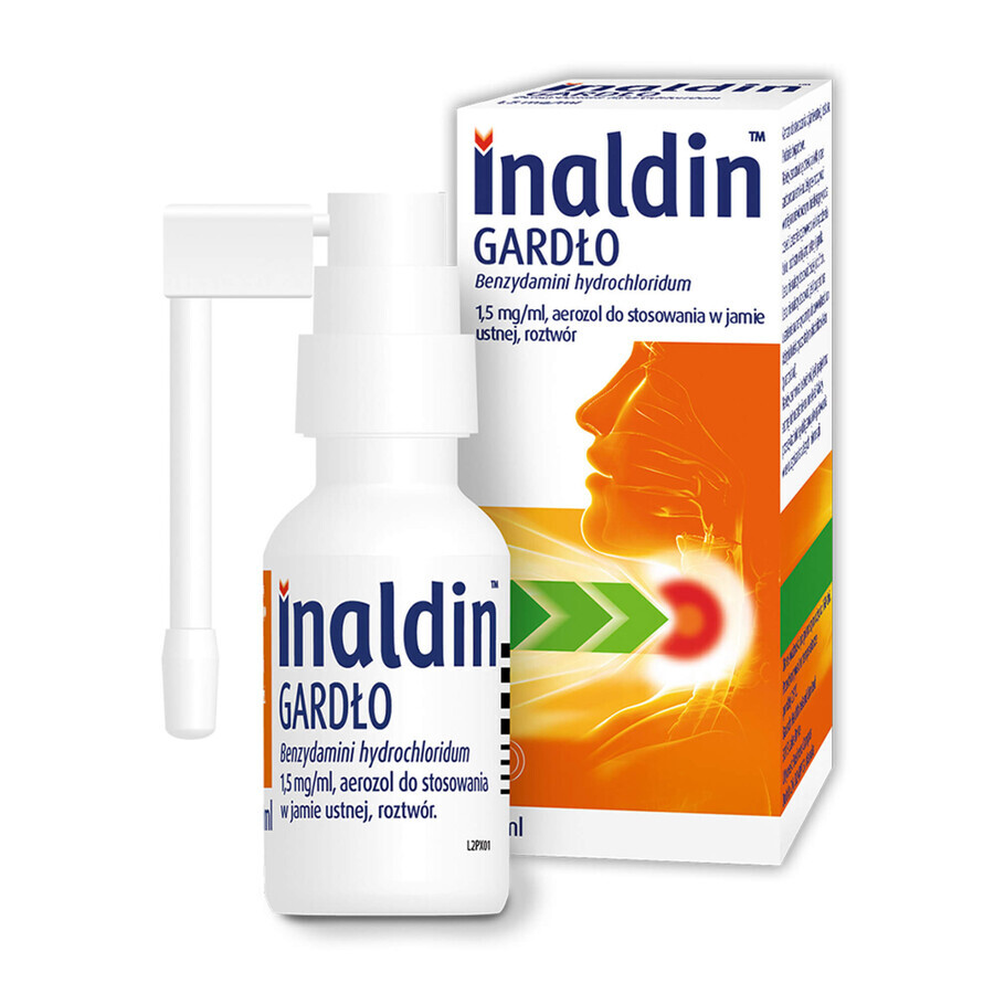 Inaldin Throat 1,5 mg/ml, spray oral, 30 ml