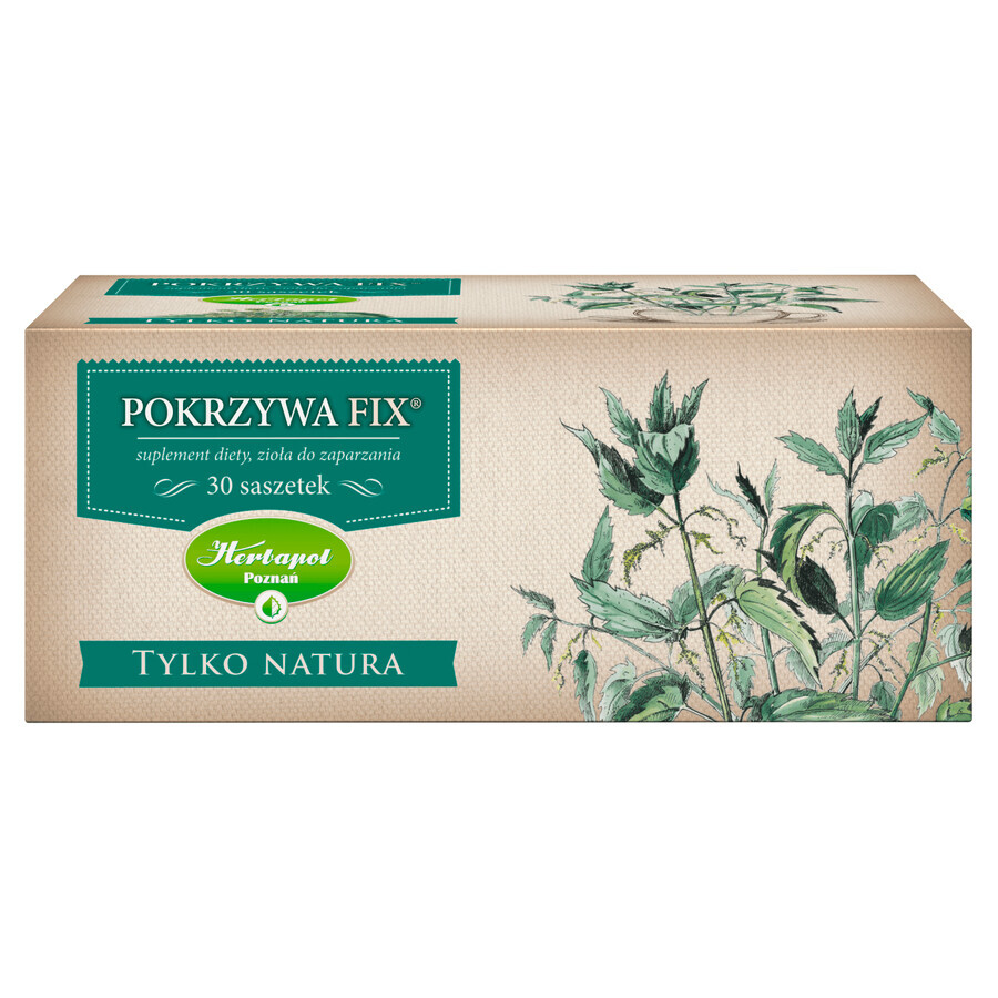 Herbapol Tylko Natura Nettle Fix, herbes pour brasserie, 1.5 g x 30 sachets