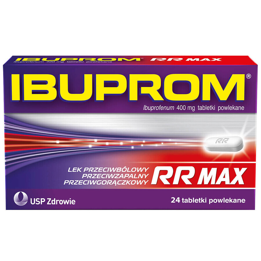 Ibuprom RR Max 400 mg, 24 comprimés pelliculés