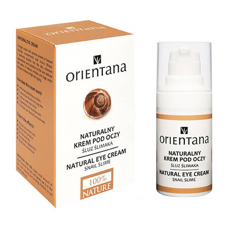 Orientana, cremă naturală pentru ochi cu mucus de melc, 15 ml