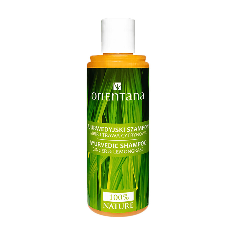 Orientana, șampon ayurvedic pentru păr, ghimbir și lemongrass, 210 ml