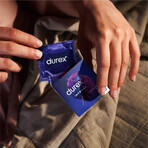 Durex Intense, preservativos con gel estimulante, acanalados con tachuelas, 3 piezas