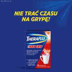 Theraflu Max Grip 1000 mg + 70 mg + 10 mg, polvere per soluzione orale, aroma di frutti di bosco e mentolo, 10 bustine 