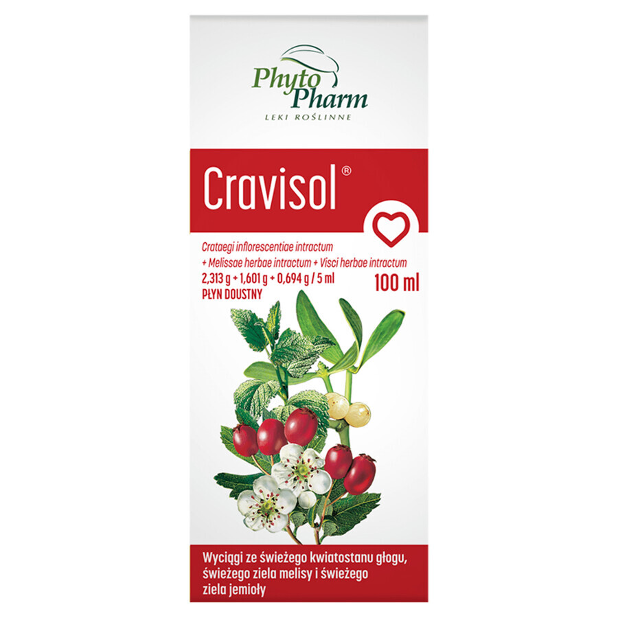 Cravisol (2,313 g + 1,601 g + 0,694 g )/5 ml, lichid oral, 100 ml