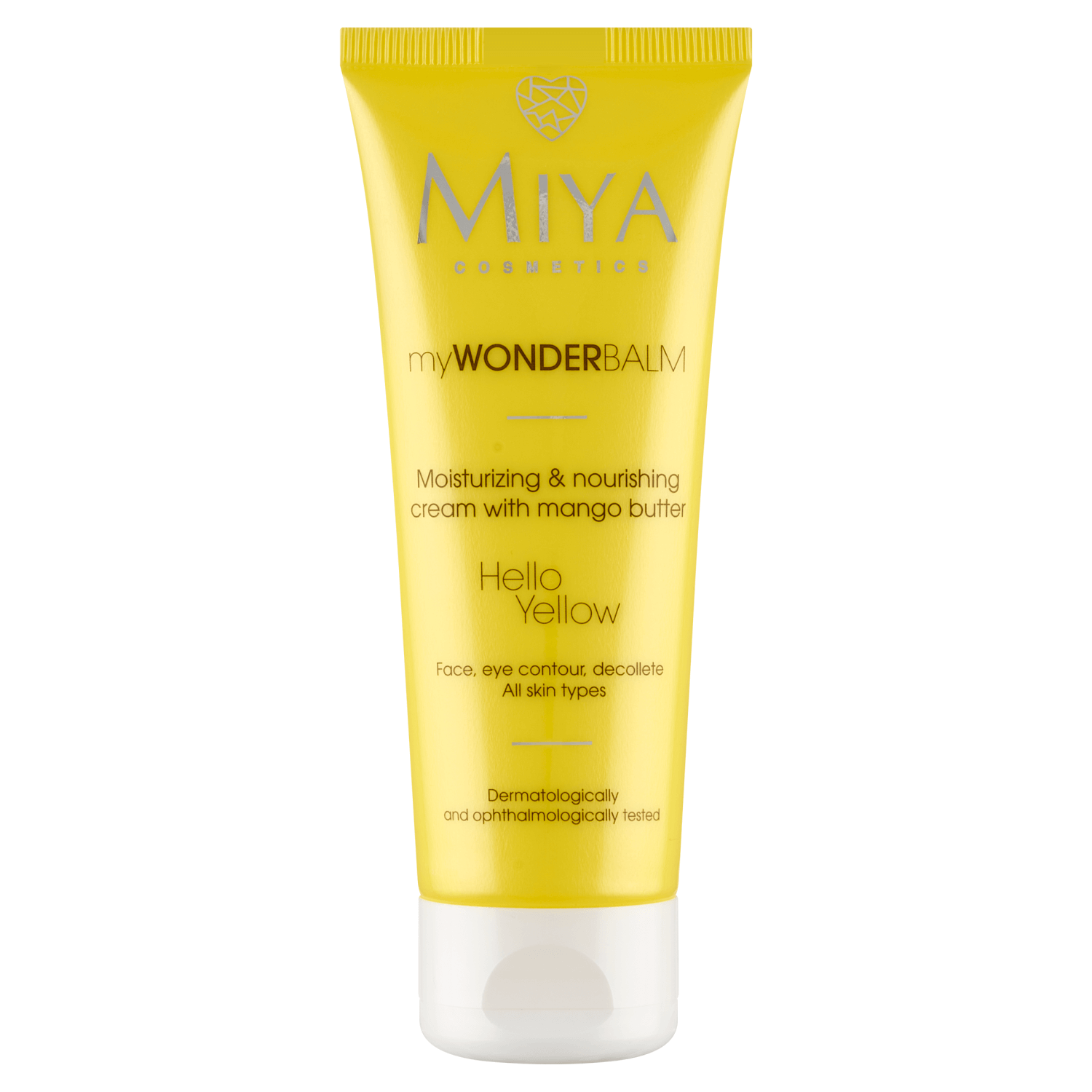 Miya myWONDERBALM Hello Yellow, cremă hidratantă și revitalizantă cu unt de mango, 75 ml