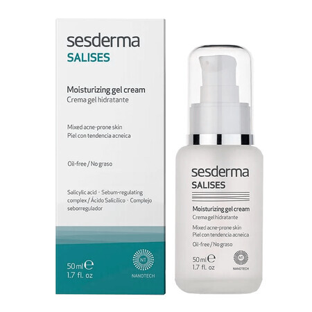 Sesderma Salises, gel-cremă hidratant pentru față, 50 ml