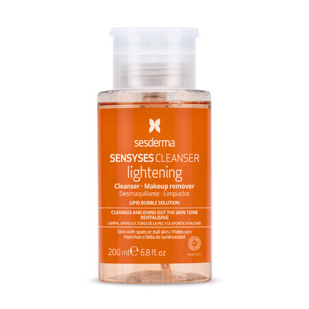 Sesderma Sensyses Lightening, demachiant facial, piele obosită și ternă, 200 ml