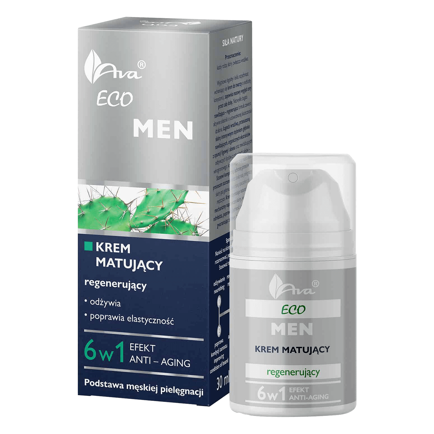 AVA Eco Men, cremă regenerantă, matifiantă, 50 ml