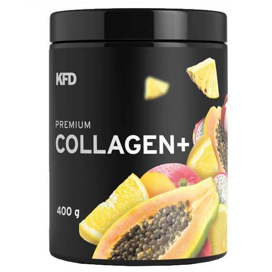 KFD Premium Colagen Plus, aromă de fructe tropicale, 400 g