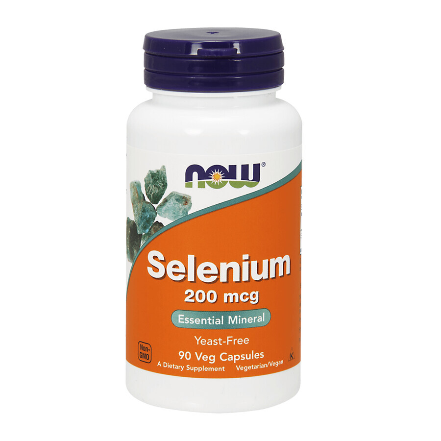 Now Foods, Seleniu 200 mcg, 90 capsule