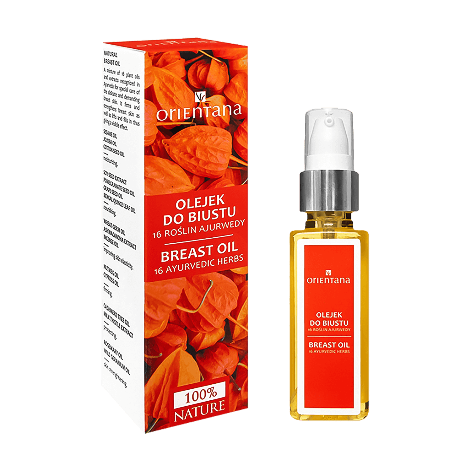 Orientana, ulei de bust, 16 plante ayurvedice, 50 ml