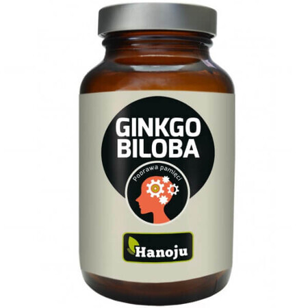 Hanoju, extract de Ginko biloba 400 mg, Îmbunătățirea memoriei, 90 capsule