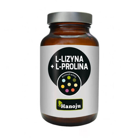 Hanoju L-lizină + L-prolină, 90 capsule