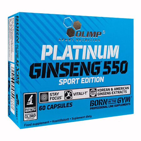 Olympus, Platinum Ginseng, Ediție sportivă, 60 capsule