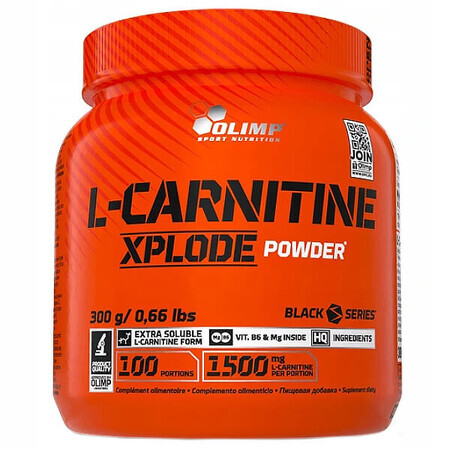 Olimp, L-Carnitină Xplode pulbere, aromă de portocale, 300 g